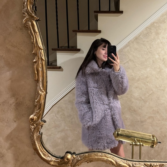 MANGO / MNG faux fur coat - Picture 3 of 7